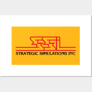 Retro Computer Strategic Simulations Inc SSI Logo Pixel Posters and Art